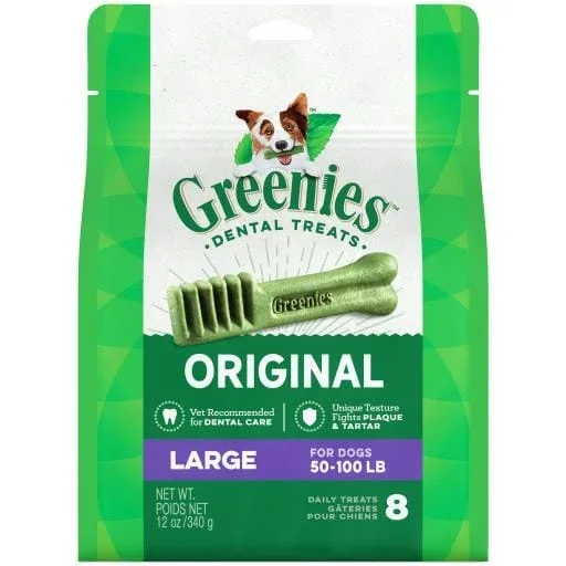 Greenies Large Treat Pack Dental Dog Treats - 12 oz - 8 Count