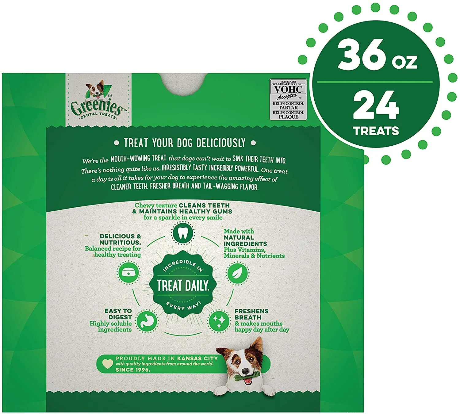 Greenies Large Value Tub Treat Pack Dental Dog Treats - 36 oz - 24 Count - Image 2