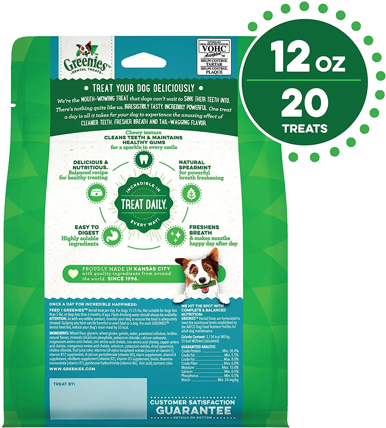Greenies Petite Fresh Treat Pack Dental Dog Treats - 12 oz - Image 2