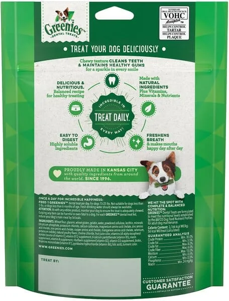 Greenies Petite Mini Treat Pack Dental Dog Treats - 6 oz - 10 Count - Image 2