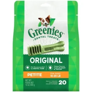 Greenies Petite Treat Pack Dental Dog Treats - 12 oz - 20 Count