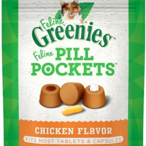 Greenies Pill Pockets Chicken Flavor Cat Treats