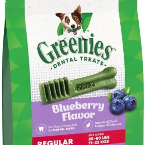 Greenies Regular Dental Dog Treats Blueberry