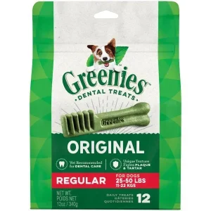 Greenies Regular Treat Pack Dental Dog Treats - 12 oz - 12 Count