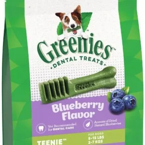 Greenies Teenie Dental Dog Treats Blueberry