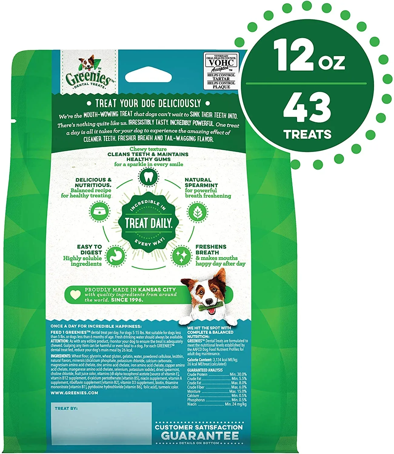 Greenies Teenie Fresh Treat Pack Dental Dog Treats - 12 oz - Image 2