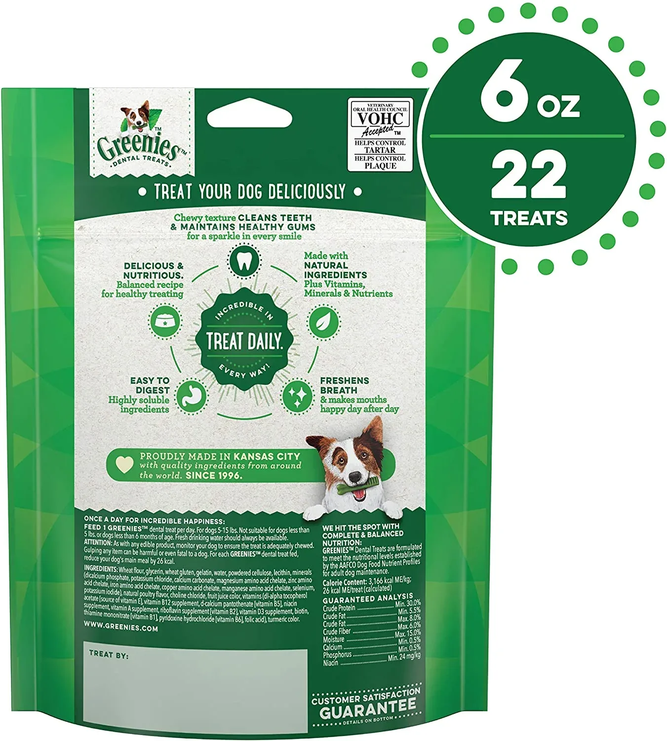 Greenies Teenie Mini Treat Pack Dental Dog Treats - 6 oz - 22 Count - Image 2