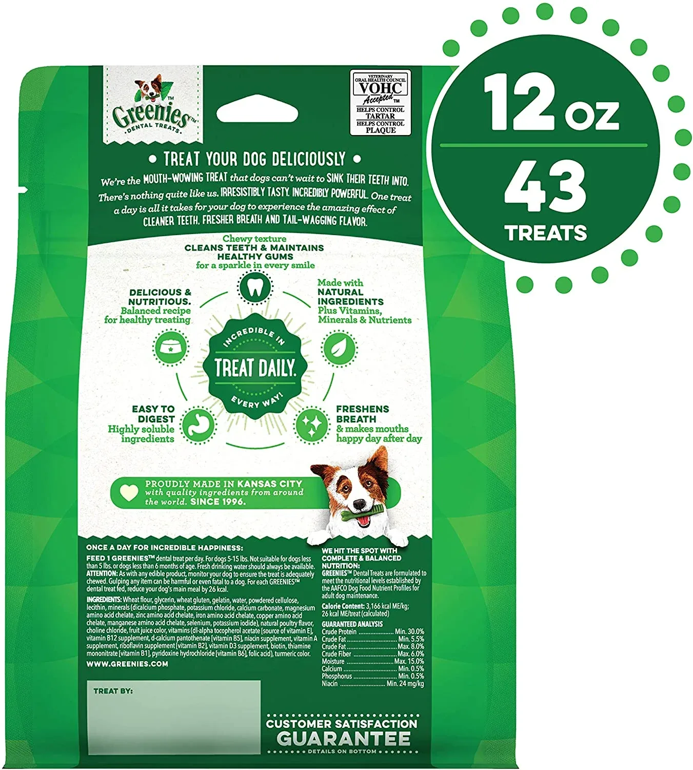 Greenies Teenie Treat Pack Dental Dog Treats - 12 oz - 43 Count - Image 2