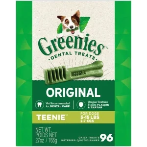 Greenies Teenie Tub Treat Pack Dental Dog Treats - 27 oz - 96 Count