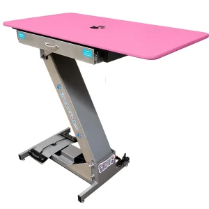 Groomer's Best Low-Profile Electric Grooming Table 44in Pink
