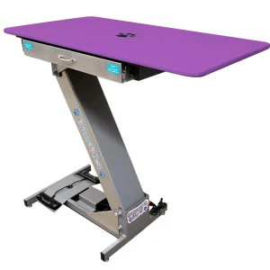 Groomer's Best Low-Profile Electric Grooming Table 44in Purple