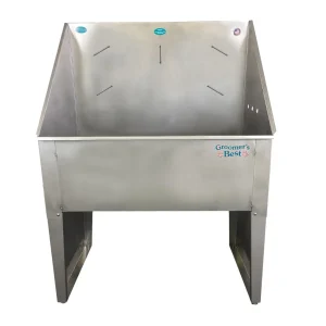 Groomer's Best Stainless Dog Grooming Tub 36In R-Plumb