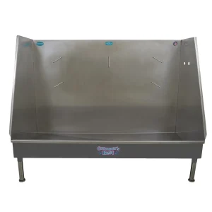 Groomer's Best Walk In Dog Grooming Tub 58In R-Plumb Gry