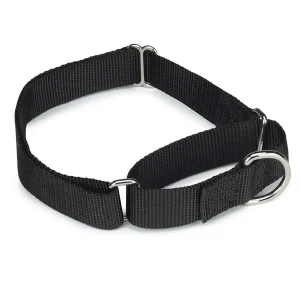 Guardian Gear Nylon Martingale Collar 14-20In Black
