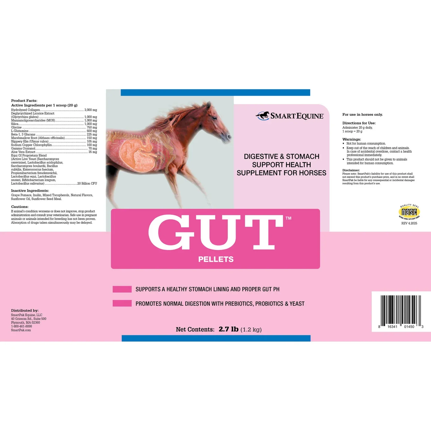 GUT™ Pellets by SmartEquine™ - 2.7 lbs - Image 2