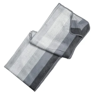 Hacienda Of Hope Alpaca Wool Slate and Navy Throw Blanket