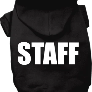 Halloween Pet Costume Hoodie Screen Printed, "Staff"