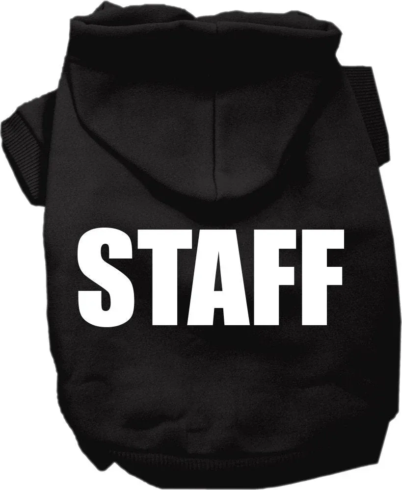 Halloween Pet Costume Hoodie Screen Printed, "Staff"