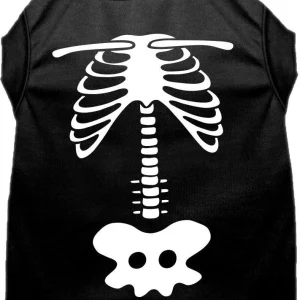 Halloween Pet Dog & Cat Shirt Screen Printed, "Paw Skellington Costume"