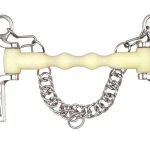 Happy Mouth Bits® Shaped Mullen Mouth Short Shank Pelham Bit