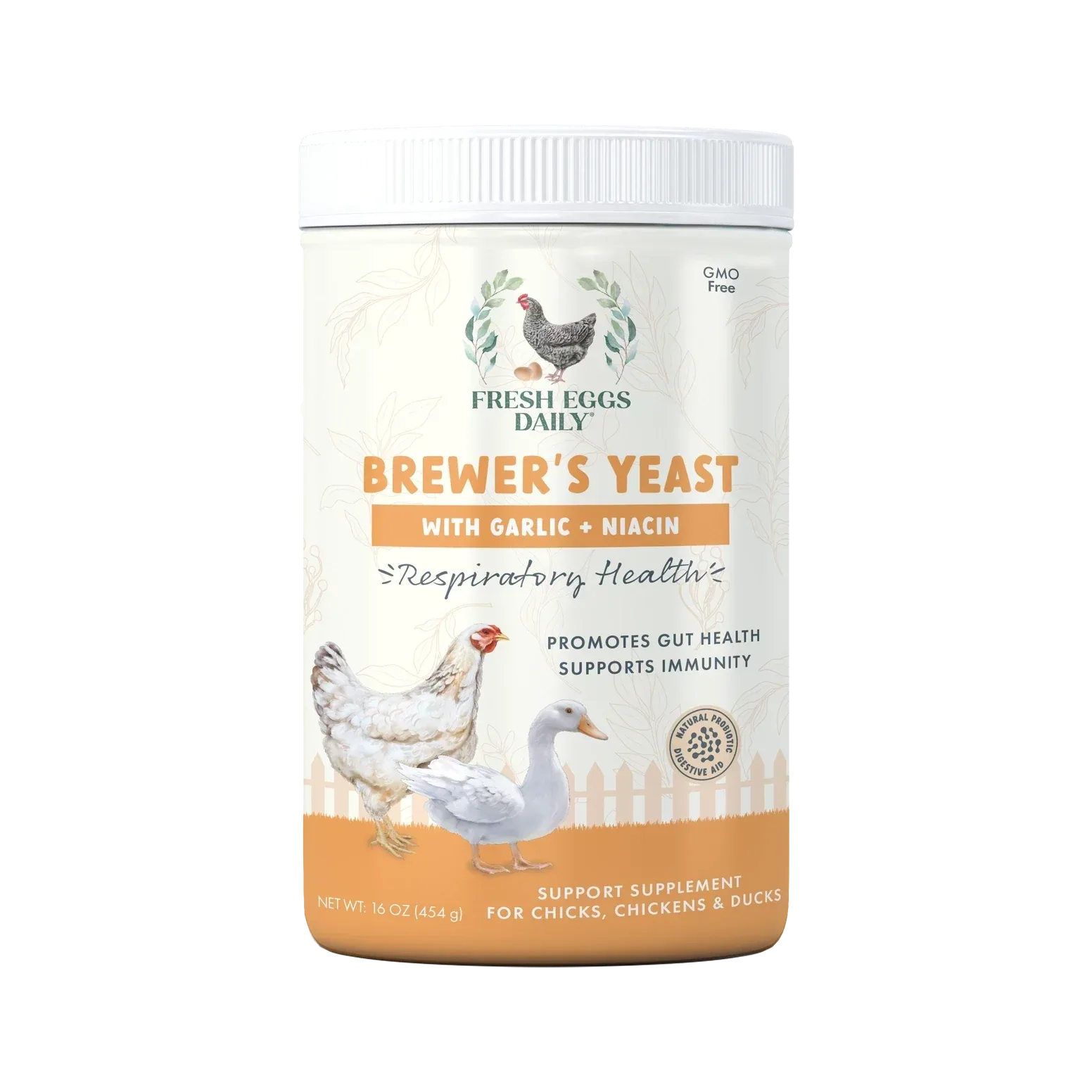 Health Extension Brewers Yeast with Garlic, Chicken & Duck Supplement 16 oz