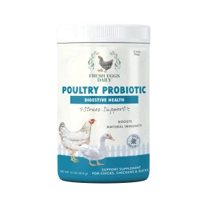 Health Extension Fresh Eggs Daily Poultry Probiotics Chicken & Duck Supplement 16 oz