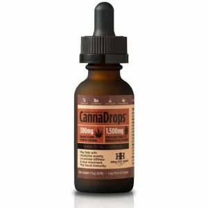 Healthy Hemp CannaDrops Immune Supporter - 300mg Cat and Dog Supplements - 5 oz