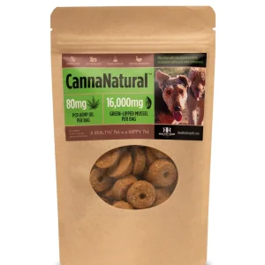 Healthy Hemp CannaNatural Hemp Oil & Green Lipped Muscle Dog Biscuits - 4 oz