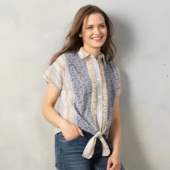 Hem And Thread Country Grace Just Believe Top