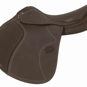 Henri de Rivel Cahill Covered Close Contact Saddle - Premium Leather English Jumping Saddle for Horses