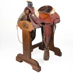 Hereford Used 15.5in Rawhide Swell and Cantle Team Roper