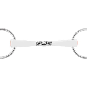 Herm Sprenger® Nathe Double-Jointed Loose Ring Snaffle Bit with 18mm Mouth/55mm Rings