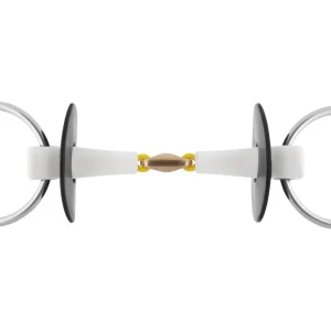 Herm Sprenger® Nathe Loose Ring Snaffle with 18 mm Double-Jointed Mouth & Sensogan® Link