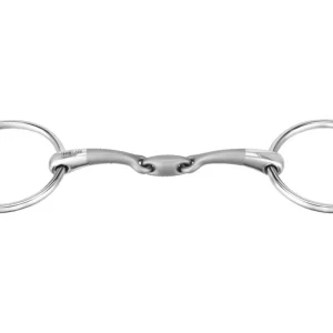 Herm Sprenger® Satinox Double-Jointed Loose Ring Snaffle Bit with 14mm Mouth/55mm Rings