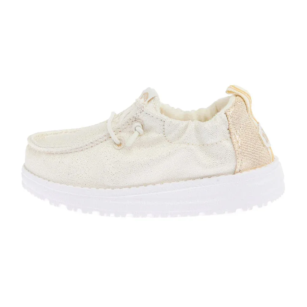 Hey Dude Infant Lil Champagne Glitter Slip On - Image 2