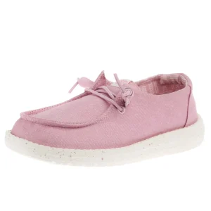 Hey Dude Kid's Wendy Strech Canvas Cameo Pink Casual Shoe