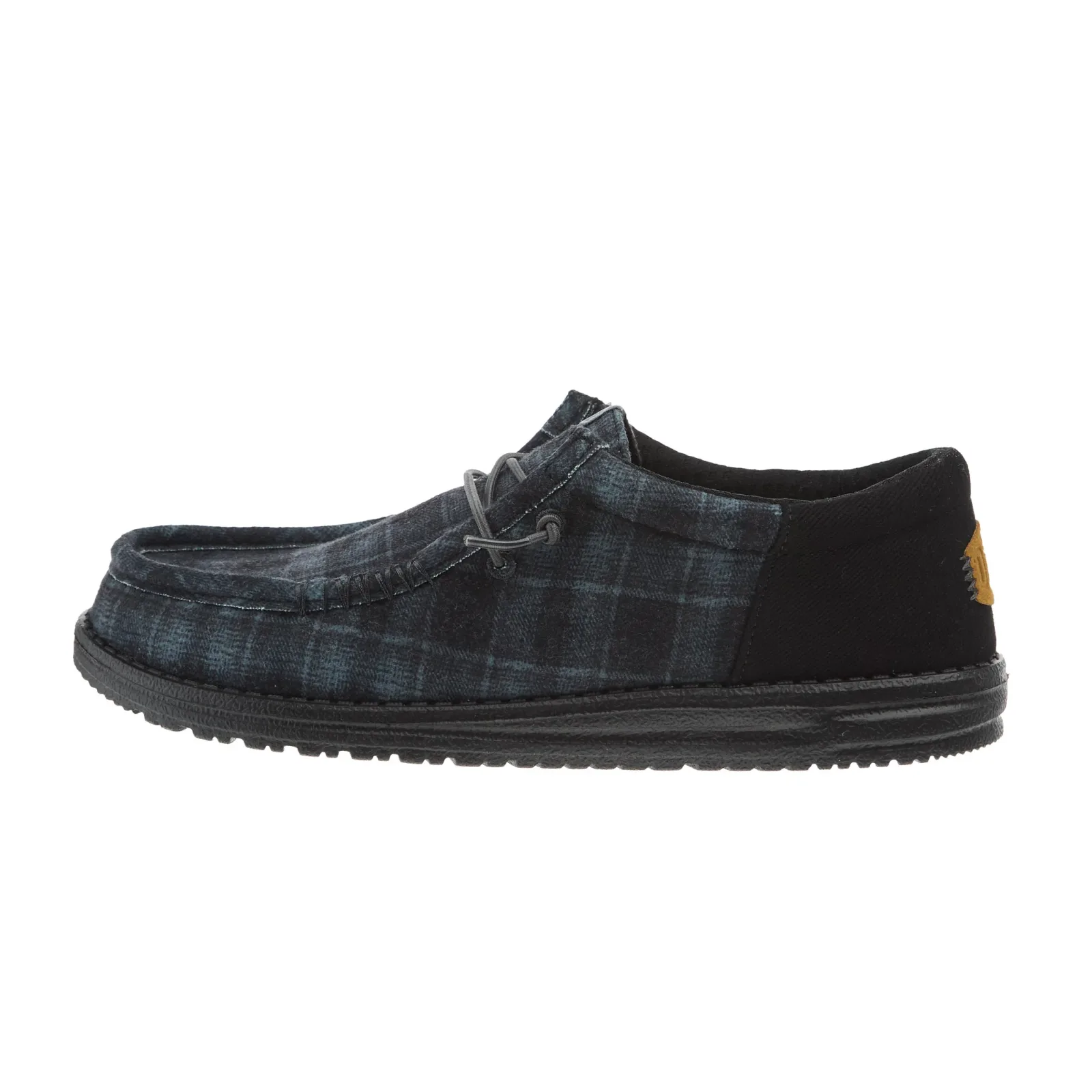 Hey Dude Men Wally Funk Black Plaid Casual Shoe - Image 2