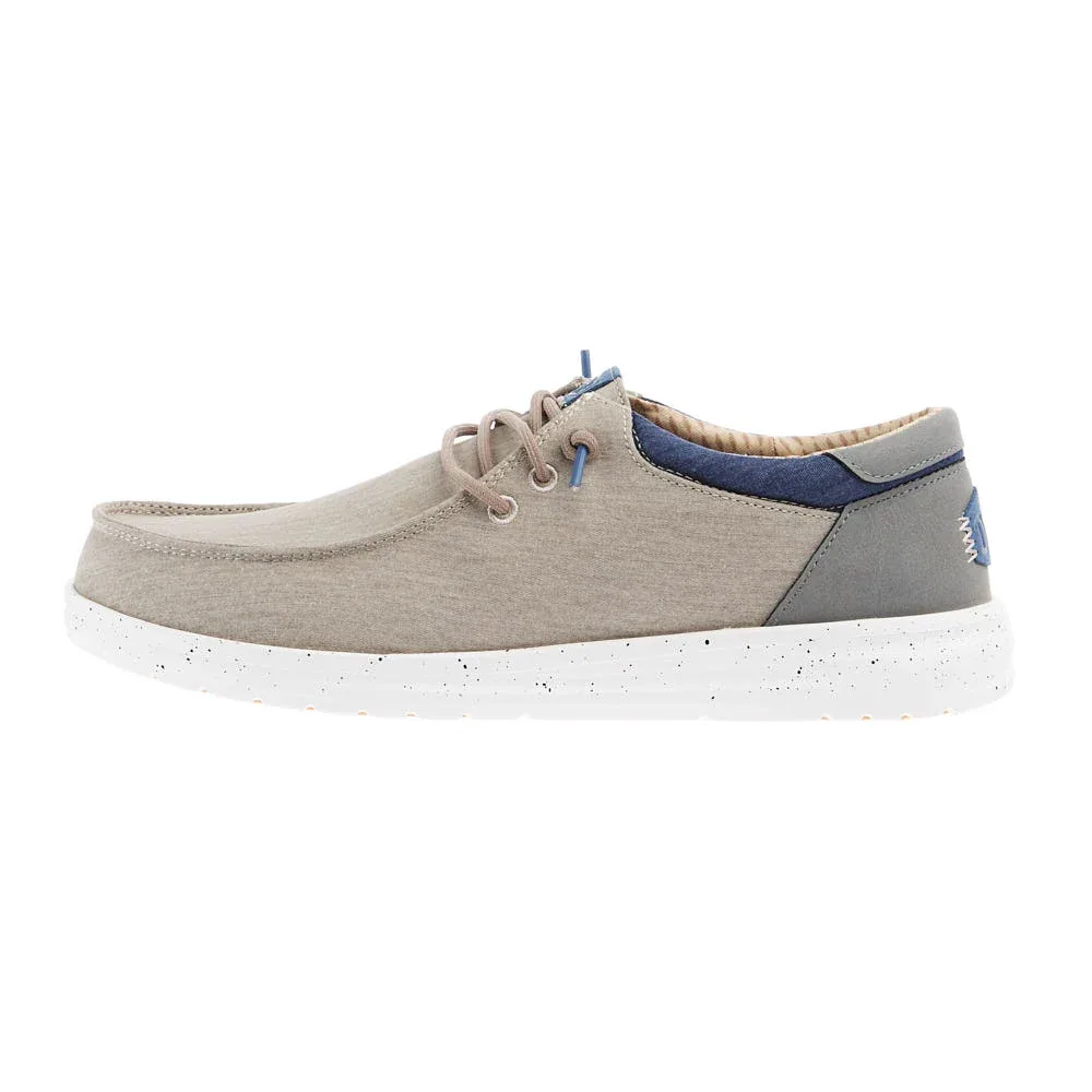 Hey Dude Mens Doeskin Paul Washed Nylon Casual Shoe - Image 2