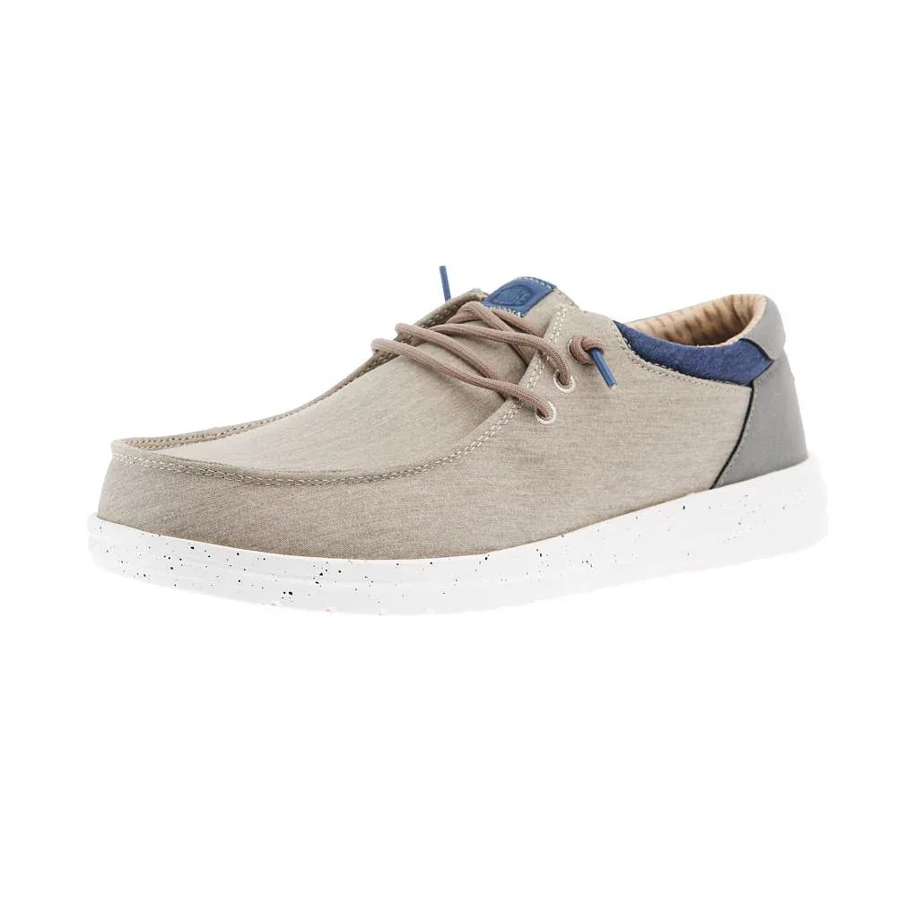 Hey Dude Mens Doeskin Paul Washed Nylon Casual Shoe