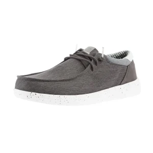 Hey Dude Mens Grantie Grey Paul Washed Nylon Casual Shoe