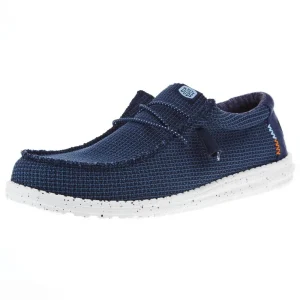 Hey Dude Mens Navy Wally Sport Mesh Casual