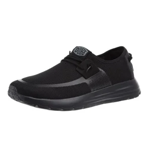 Hey Dude Mens Sirocco Active Black Tennis Shoe