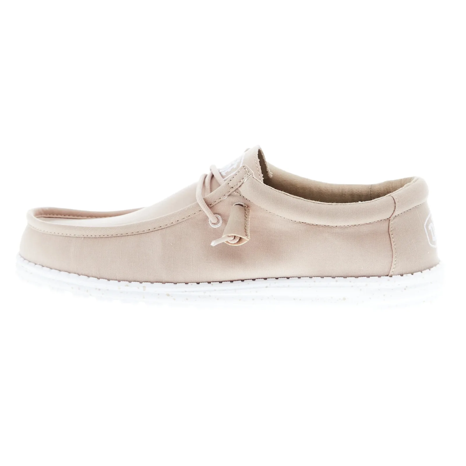 Hey Dude Men's Wally Slub Tan Canvas Shoes - Image 2