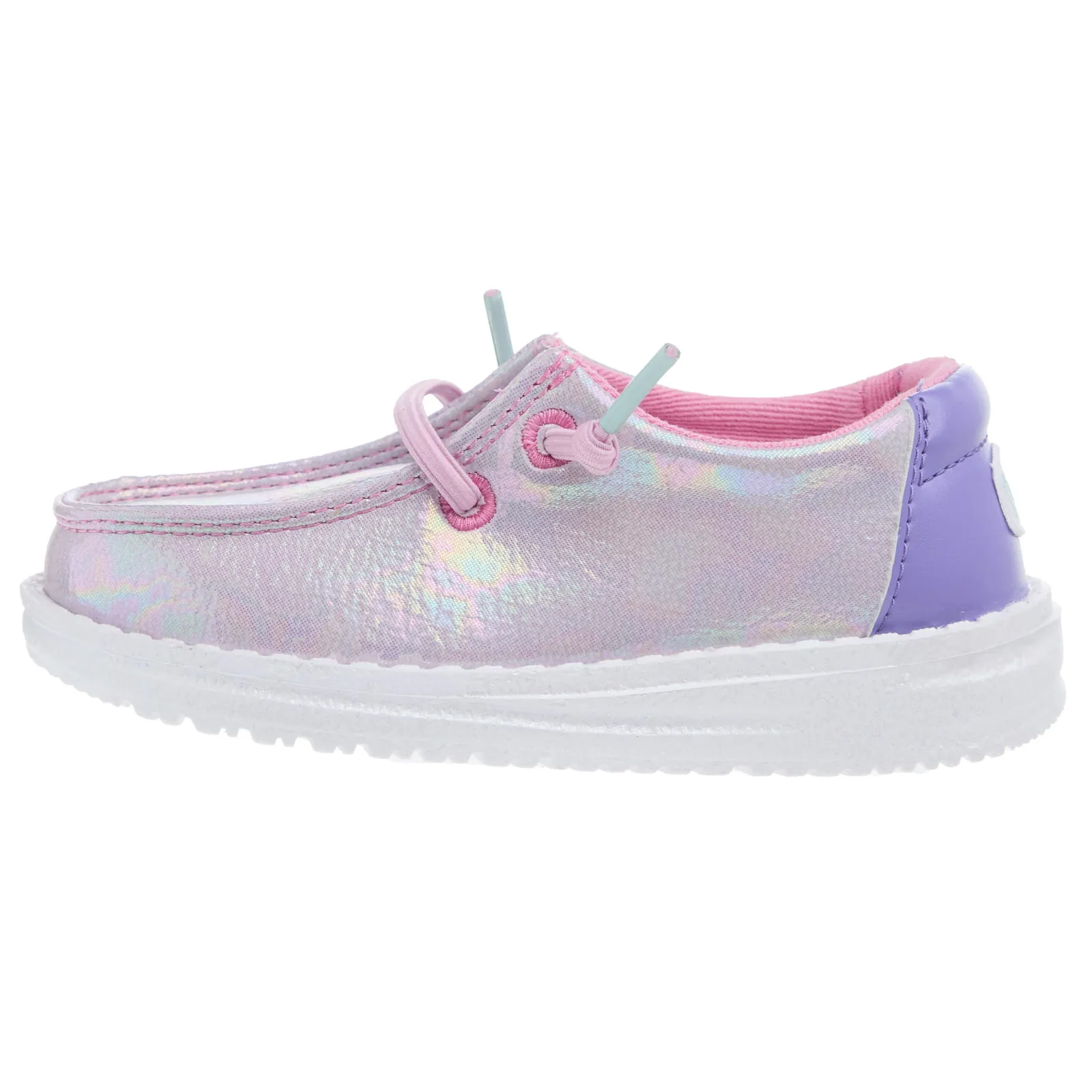 Hey Dude Toddler Wendy Iridescent Sparkle Purple Casual Shoe - Image 2