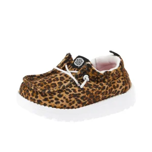 Hey Dude Toddler's Lil Slip On Novelty Leopard Casual Shoe