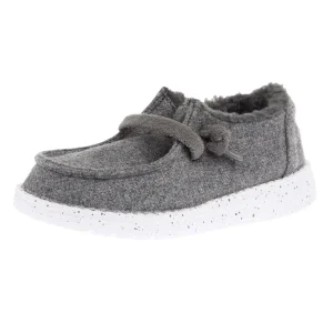 Hey Dude Toddler's Wendy Charcoal Wool Cozy Casual Shoe