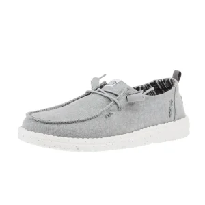 Hey Dude Womens Wendy Chambray Grey Casual Shoe