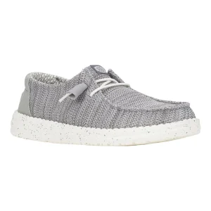 Hey Dude Women's Wendy Stretch Mesh Light Grey Casual