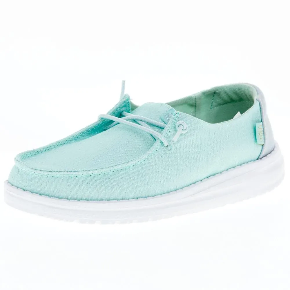 Hey Dude Youth Wendy Glitter Moon Stone Casual Shoe