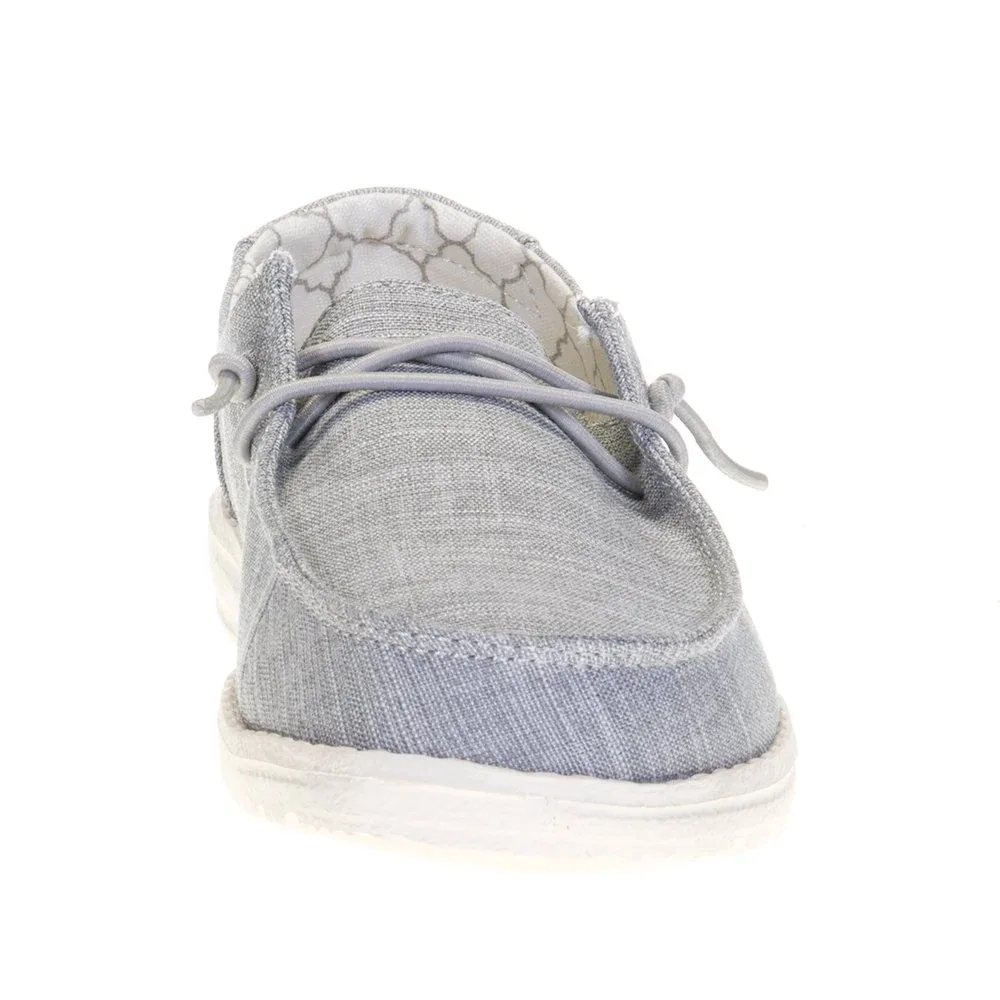 Hey Dude Youth Wendy Linen Grey Casual - Image 2